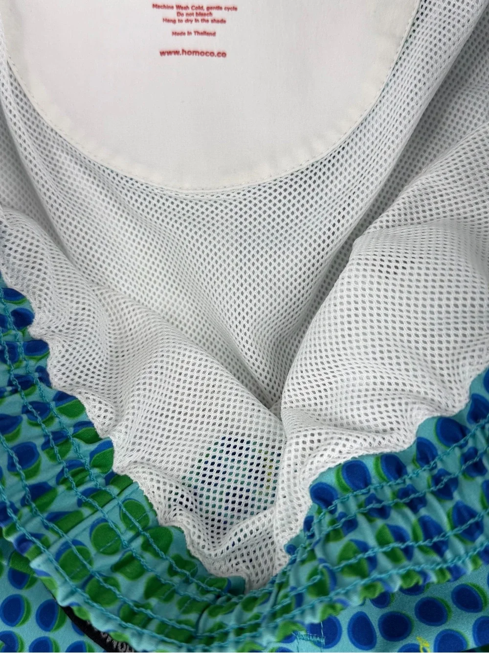 HOMOCO Power Bottoms Swim Trunks Mens L Blue Green 4